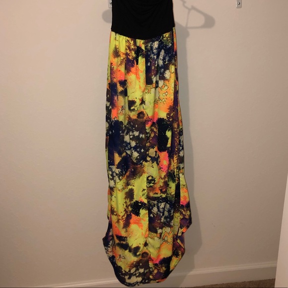 Hurley Strapless Hi / Low Maxi Dress - Picture 3 of 9